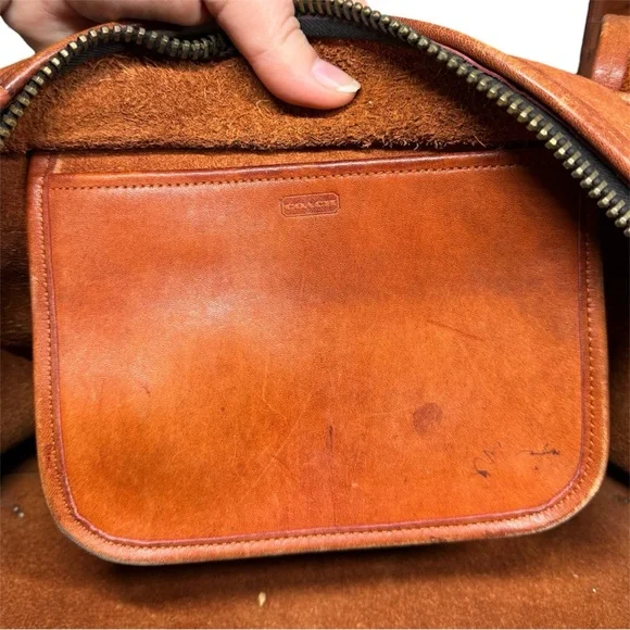 Vintage Coach OG Flite Bag in Rust - Style No. 9325 w/ Cartouche Embossing - Picture 11 of 11